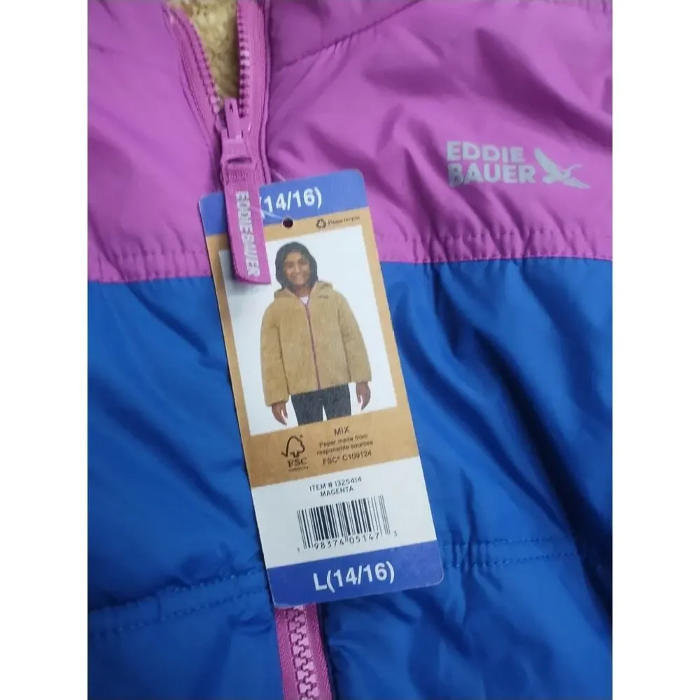 Eddie Bauer Kids Youth Reversible Jacket New with Tags